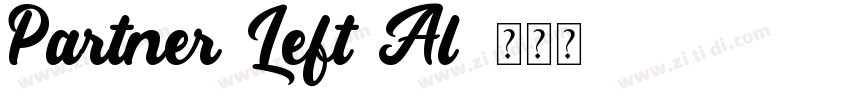 Partner Left Al字体转换